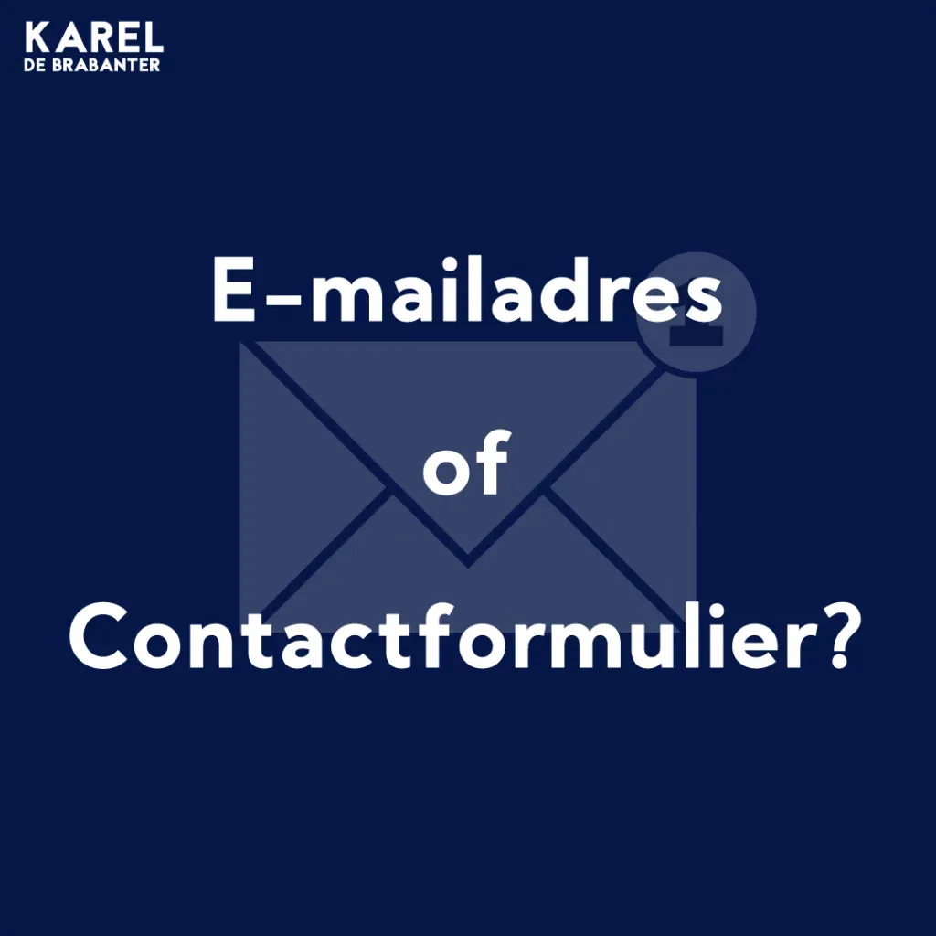 Email-adres of contactformulier